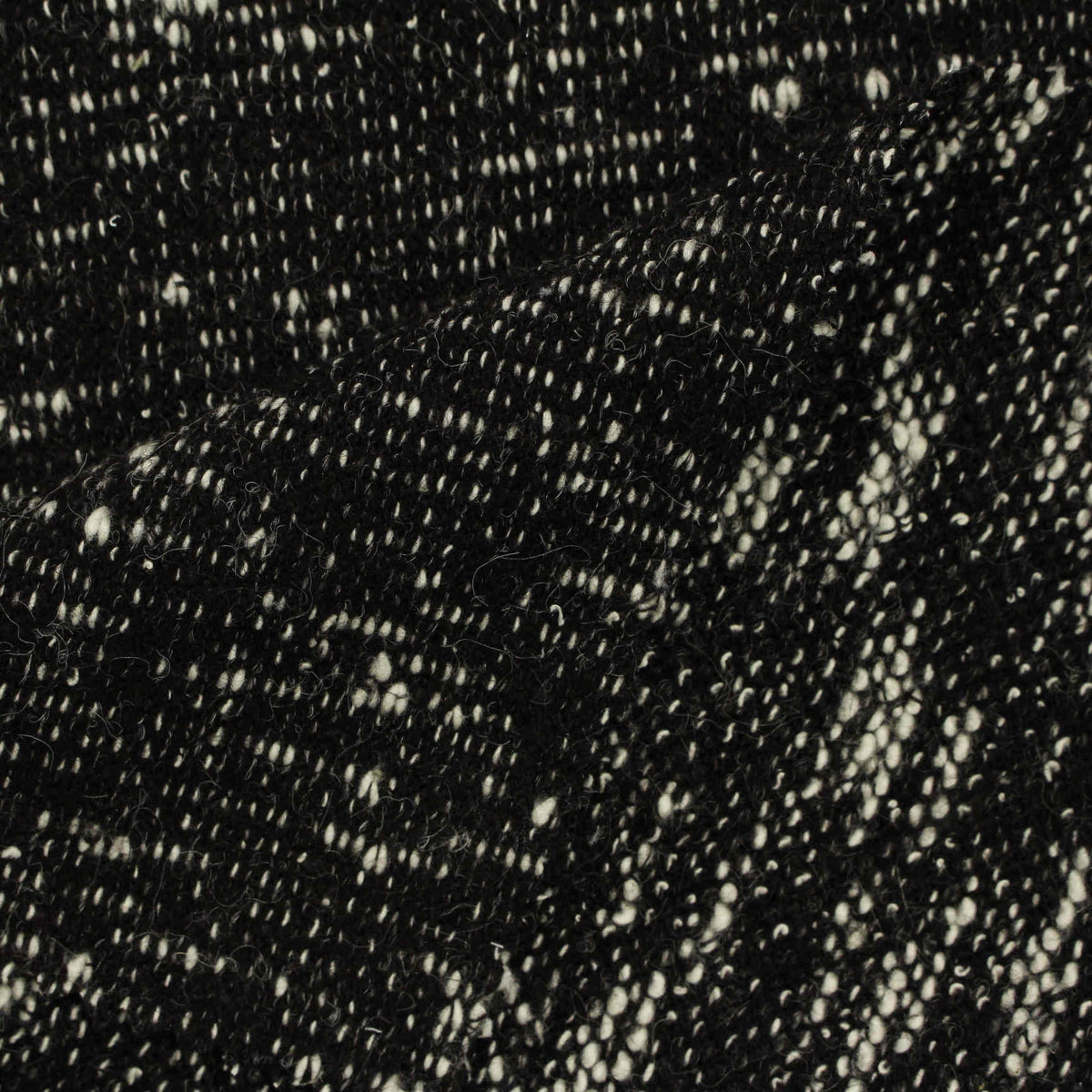 Black Marl Chunky Knit, Acrylic, 294 gsm