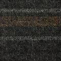 Yarn-Dyed Viscose Polyester Metallic Stretch Chunky Knit Fabric, 134 gsm, 160 cm — Black