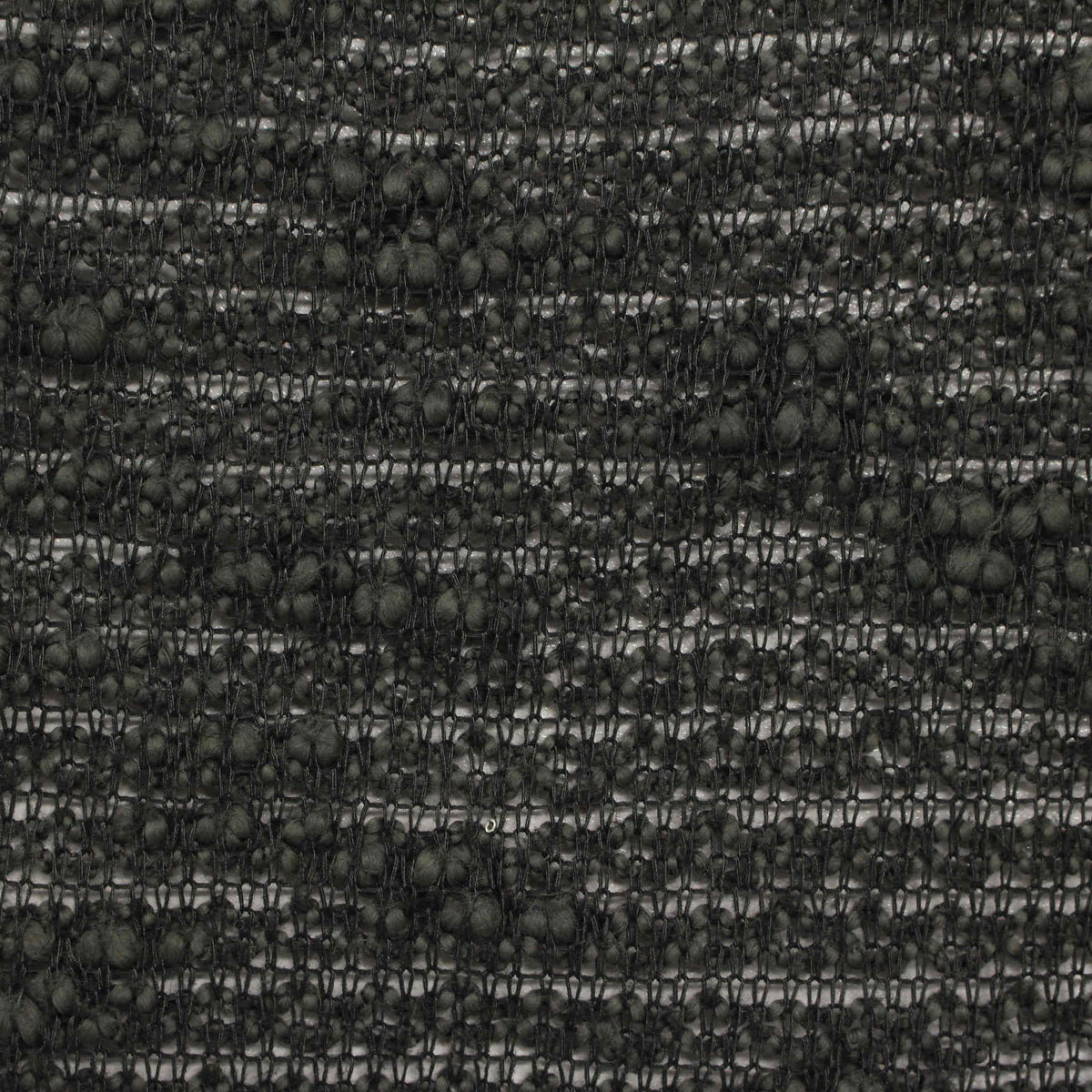 Dark Grey Horizontal-Band French Terry, Cotton-Poly