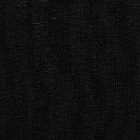 Viscose Polyester Stretch Chunky Knit Fabric, 245 gsm, 160 cm — Black