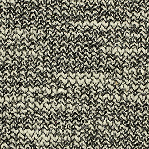 Black Marl Chunky Knit, Cotton-Poly, 210 gsm, 160 cm