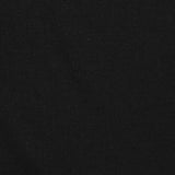 100% Viscose Rib Knit Fabric, 155 gsm, 165 cm — Black