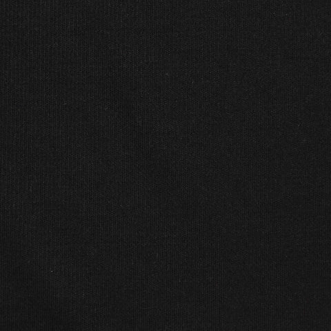 100% Viscose Rib Knit Fabric, 155 gsm, 165 cm — Black