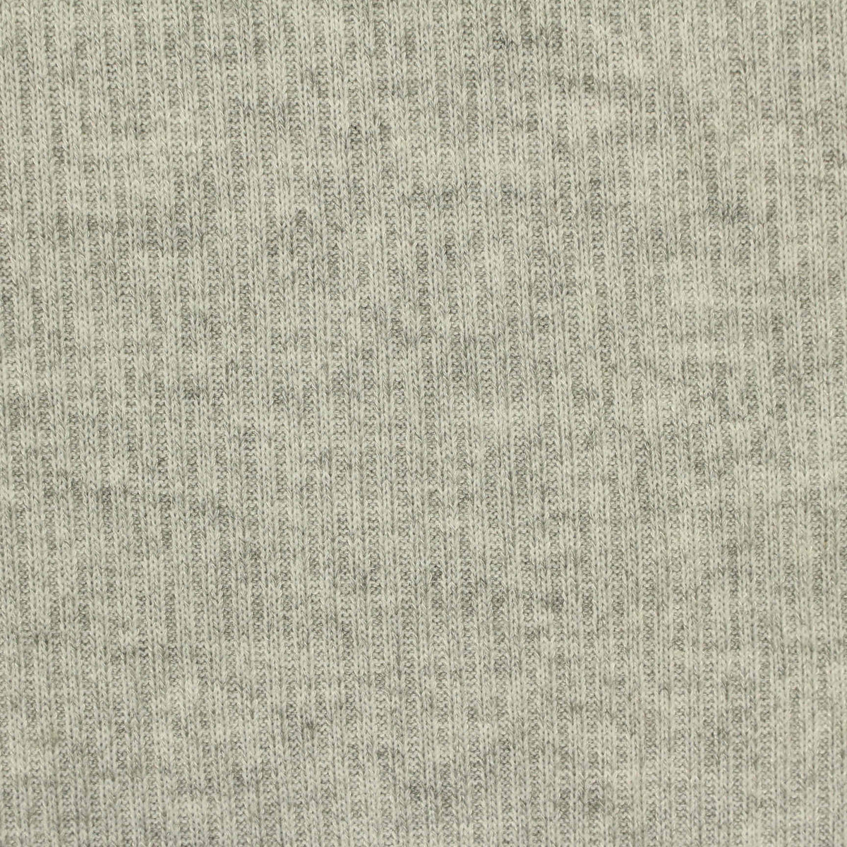 Light Grey Marl Rib Knit, Viscose-Poly, 230 gsm