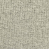 Light Grey Marl Rib Knit, Viscose-Poly