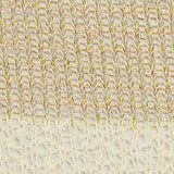 Cream Horizontal-Stripe Chunky Knit, Poly-Viscose — texture