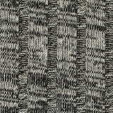 Black Heathered-Marl Rib Knit, Poly-Viscose — texture