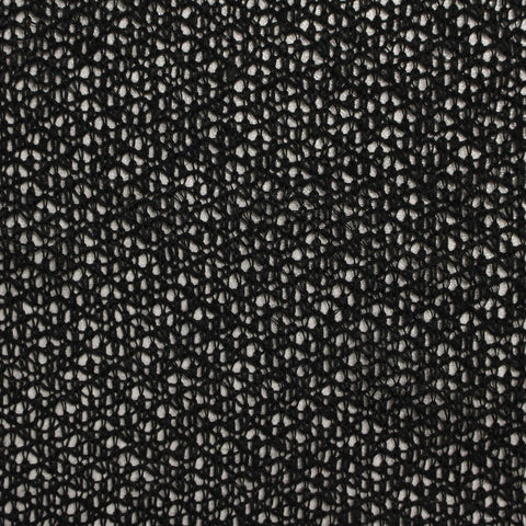 Polyester Viscose Chunky Knit Fabric, 116 gsm, 165 cm — Black