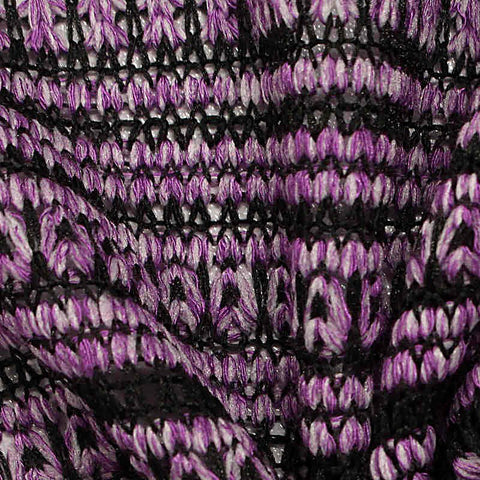 Purple Zigzag Chunky Knit, Viscose