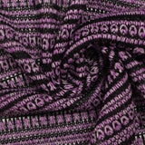 Purple Zigzag Chunky Knit, Viscose