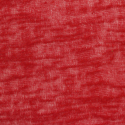 Red Marl Chunky Knit, Viscose-Poly, 145 gsm