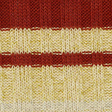 Red Horizontal-Stripe Rib Knit, Polyester — texture