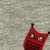 Printed Brushed Polyester Stretch Interlock Knit Fabric, 180 gsm, 150 cm — Grey — texture