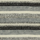 Black Stripes Rib Knit, Poly-Viscose