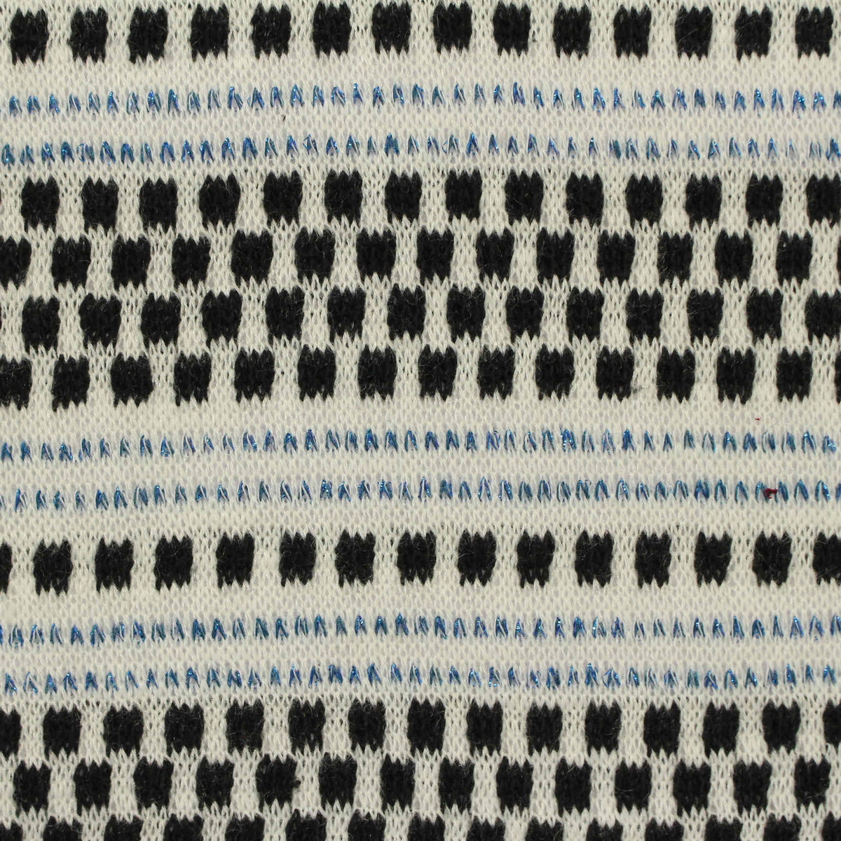 Black Dots Chunky Knit, Poly-Cotton
