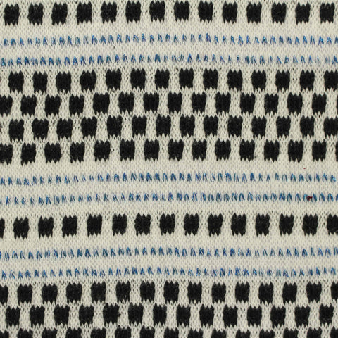 Black Dots Chunky Knit, Poly-Cotton