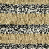 Beige Horizontal-Stripe Rib Knit, Poly-Viscose — texture
