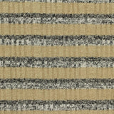 Beige Horizontal-Stripe Rib Knit, Poly-Viscose