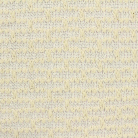 Cream Tone-on-Tone Chunky Knit, Poly-Cotton