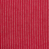 White Vertical-Stripe Rib Knit, Viscose-Poly