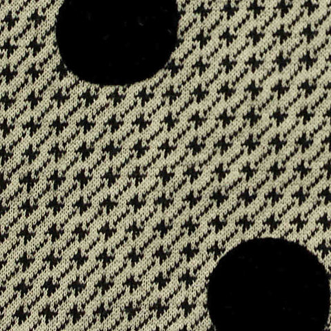 Black Dots Jacquard, Polyester, 280 gsm, 160 cm