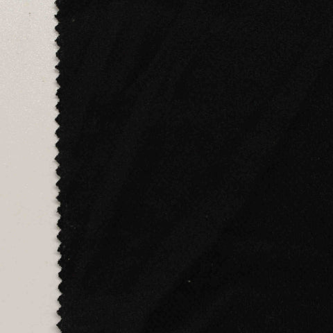 Cotton Polyester Birdseye Knit Fabric, 180 gsm, 160 cm — Black