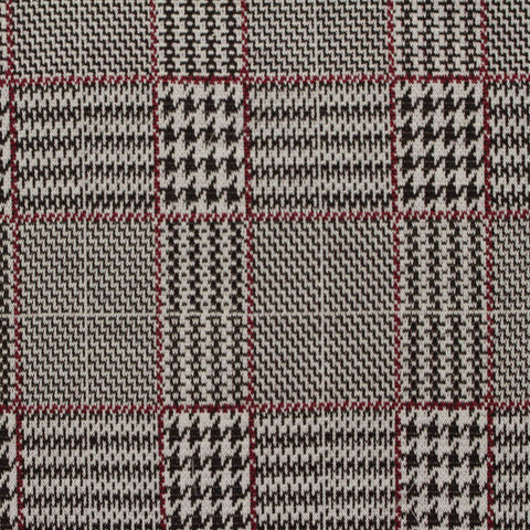 Black Plaid Jacquard, Polyester, 260 gsm, 160 cm, ref EF-210127