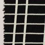 White Grid Interlock Knit, Nylon — texture
