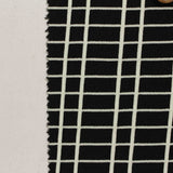 White Grid Interlock Knit, Nylon
