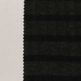Dark Green Check Rib Knit