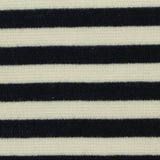Black Horizontal-Stripe Knit, Polyester