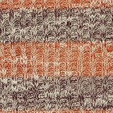 Marled Orange Horizontal-Stripe Chunky Knit, Poly-Viscose — texture