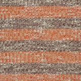Marled Orange Horizontal-Stripe Chunky Knit, Poly-Viscose