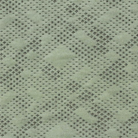 Light Green Diamond Jacquard, Poly-Cotton