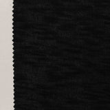 Polyester Viscose Chunky Knit Fabric, 185 gsm, 185 cm — Black