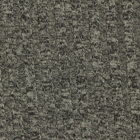 Dark Grey Marl Rib Knit, Viscose-Poly, 150 gsm