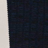 Dark Blue Marl Rib Knit, Viscose-Poly