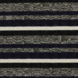 Cream Horizontal-Stripe Rib Knit, Polyester