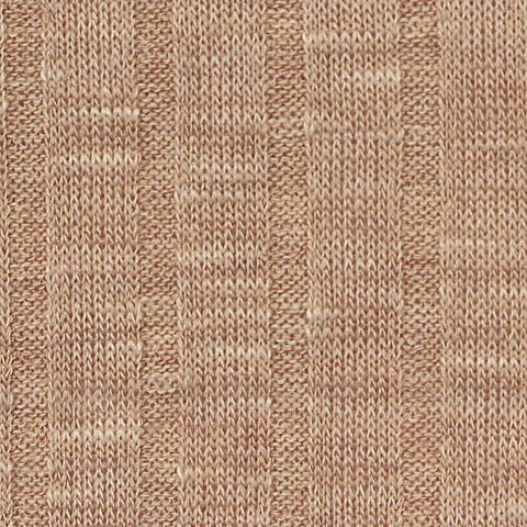 Light Brown Marl Rib Knit, Viscose-Poly, 190 gsm, 145 cm