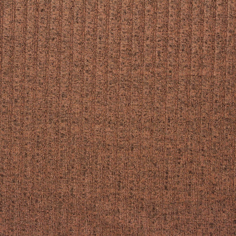Brown Marl Rib Knit, Polyester, 270 gsm