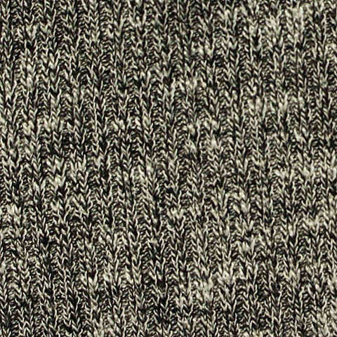 Black Marl Rib Knit, Viscose-Poly, 240 gsm