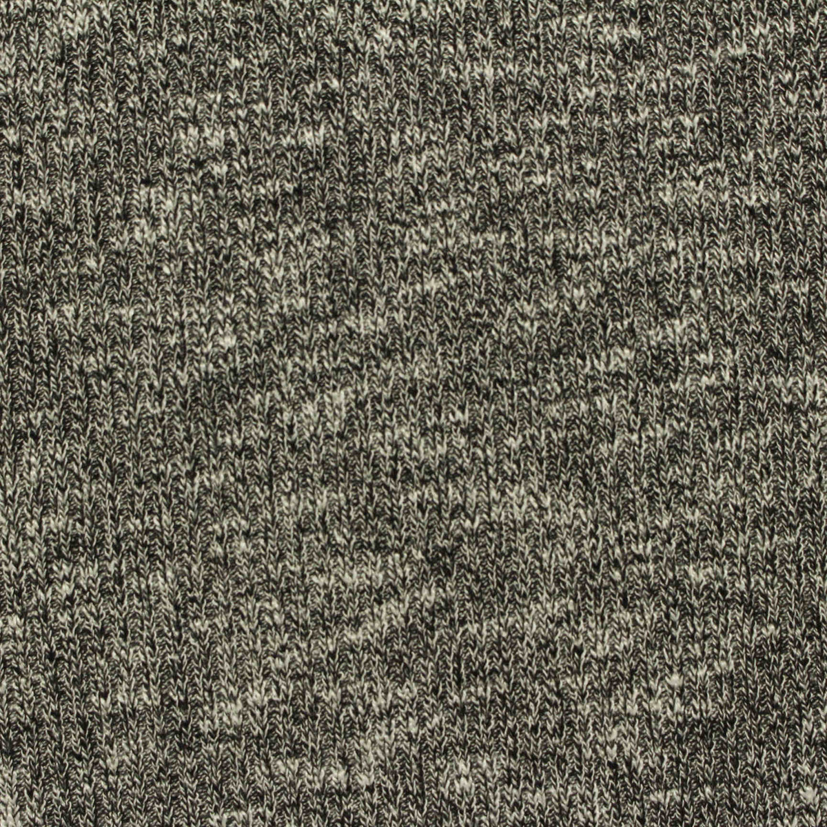 Black Marl Rib Knit, Viscose-Poly, 240 gsm