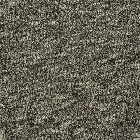 Black Marl Rib Knit, Viscose-Poly, 240 gsm