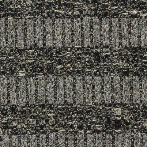 Black Bands Rib Knit, Poly-Viscose