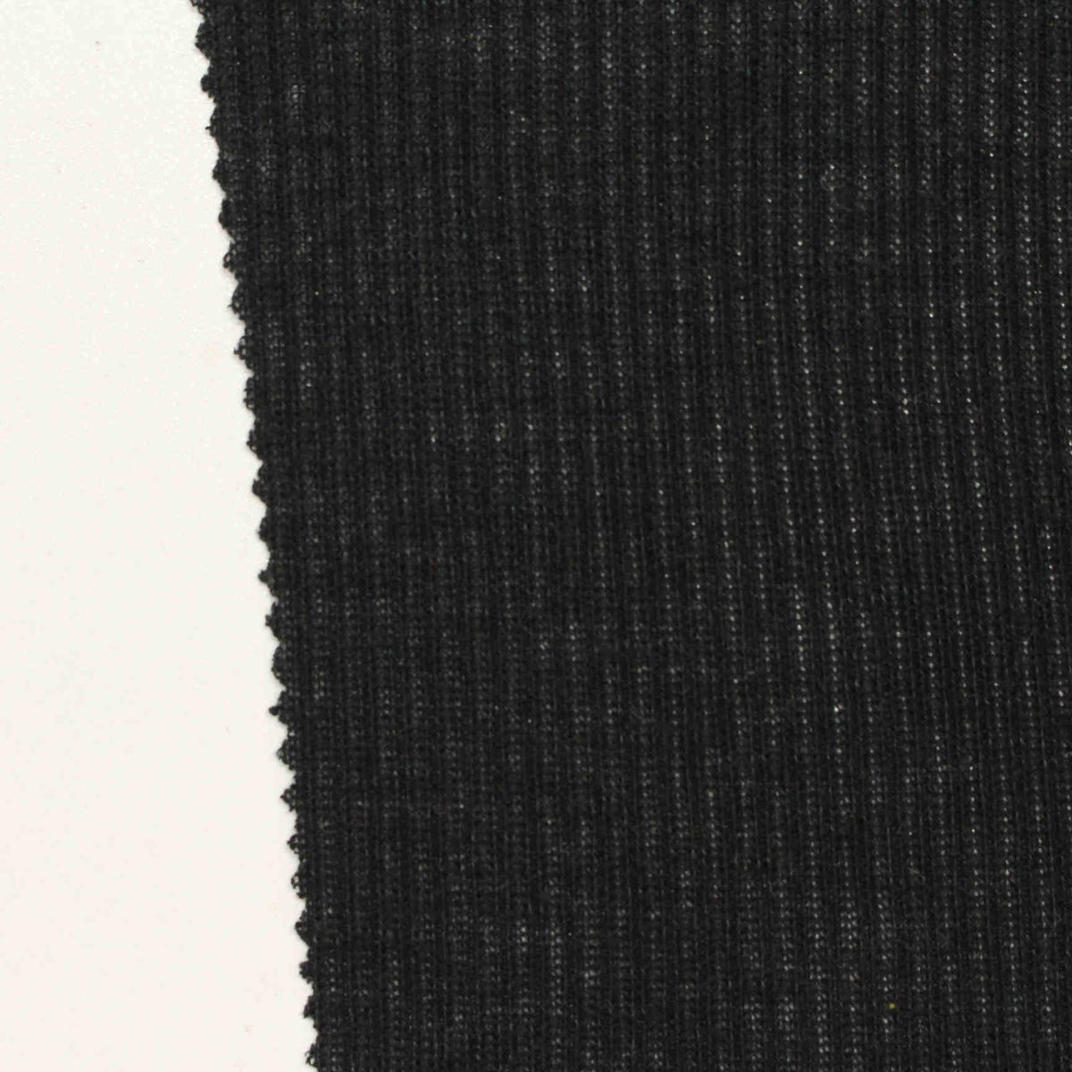 Dark Grey Marl Rib Knit, Poly-Viscose, 162 gsm