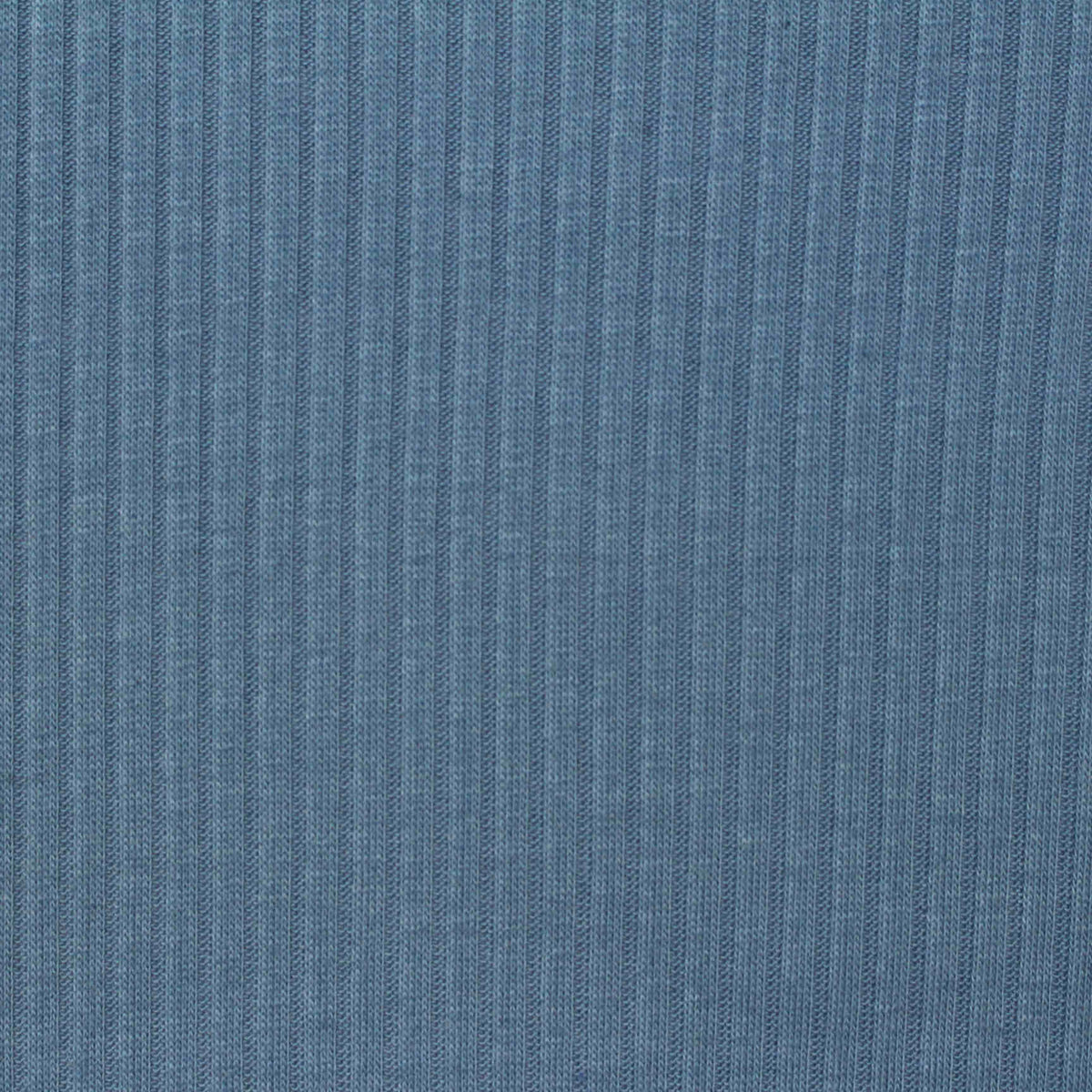 Polyester Viscose Rib Knit Fabric, 175 gsm, 135 cm — Blue