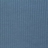 Polyester Viscose Rib Knit Fabric, 175 gsm, 135 cm — Blue