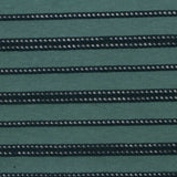 Dark Green Stripes Jacquard, Cotton-Poly