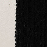 Black Marl Rib Knit, Poly-Viscose — texture