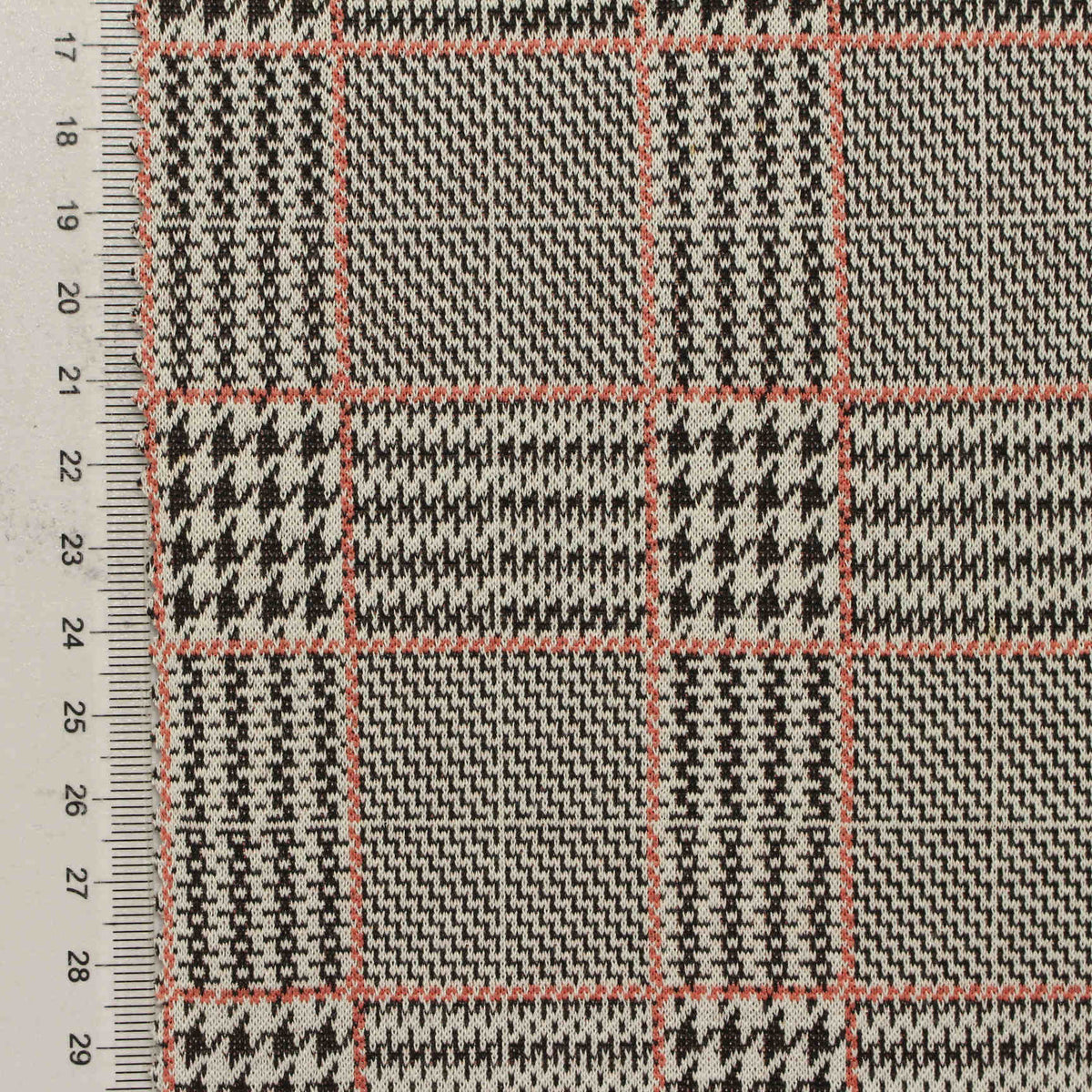 Black Houndstooth Jacquard, Poly-Viscose, 260 gsm, 160 cm, ref EF-210276